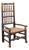 English 1780s Oak William and Mary Style Open Arm Youth Chair with Rush Seat For Sale