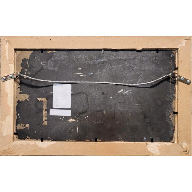 Paint Max Gundlach -1904 View of Indian Hill & Roger Park in Chicago-Oil Painting For Sale - Image 7 of 7