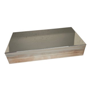 Vintage Silverplated Jewelry/Boudoir Box For Sale