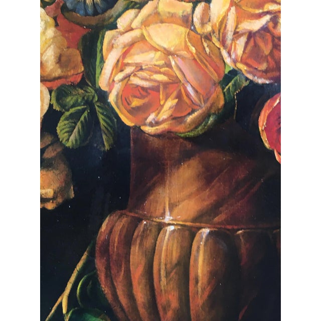 Maximilian Ciccone, Italian Still Life of Flowers, Oil on Canvas, Framed For Sale - Image 6 of 11