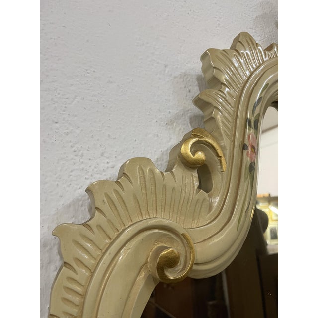 Wood Venetian Baroque Style Mirror, 1950s For Sale - Image 7 of 10