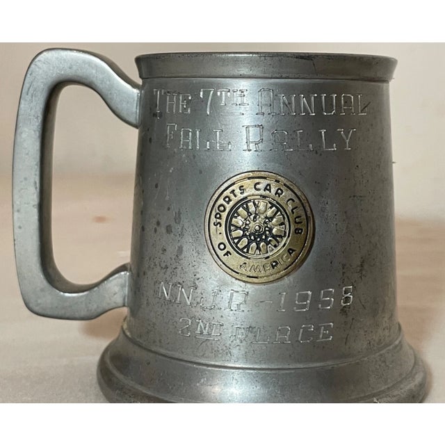 Up for sale is a rare antique original 7th annual Sports Car Club of America pewter trophy mug from 1958. It's in the form...
