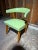 Mid 20th Century Iconic Style Tub Green Vinyl Faux Leather Chair For Sale In Washington DC - Image 6 of 15