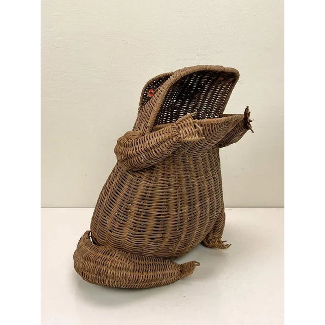 Mid Century Modern vintage organic magazine rack Frog, design 1960s-1970s from France. A charming and decorative object!...