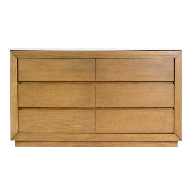 Wood Brady 60 in. W Wood & Quartz Double Sink Bathroom Vanity, Light Natural For Sale - Image 7 of 11