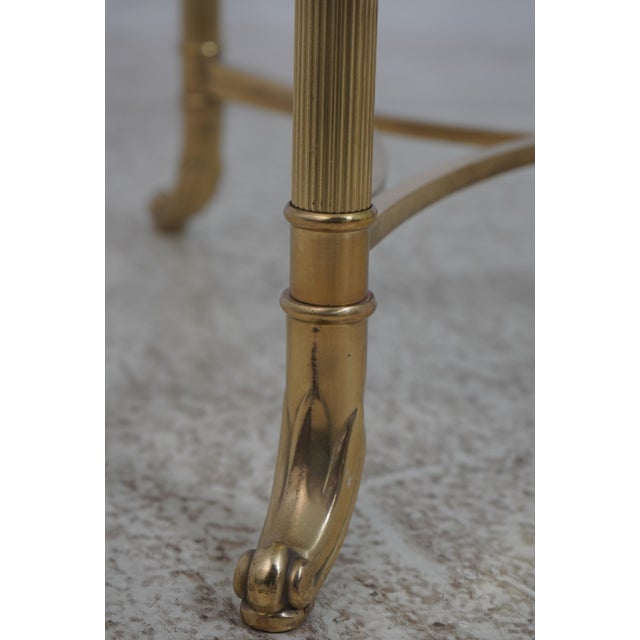 Labarge Hollywood Regency Glass Top Coffee Table For Sale - Image 11 of 13