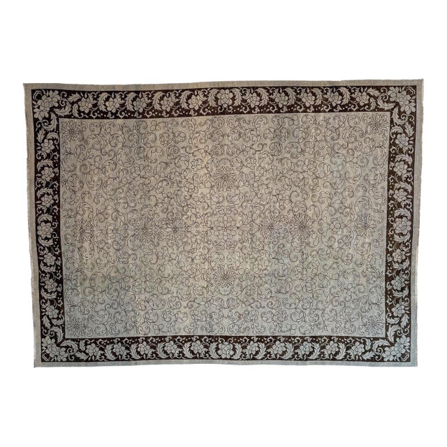Oushak Carpet , 10'6" X 14'5" For Sale