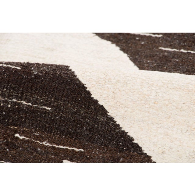 Vintage Kilim Hemp Rug With Chevron Design by Rug & Kilim, 1950-1959 For Sale In New York - Image 6 of 9