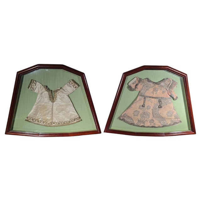 18th Century Embroidered Christ Child Garments, Framed, 1750s For Sale - Image 11 of 11