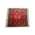 Textile Hand-Knotted Square Oriental Decorative Rug with Red Colors For Sale - Image 7 of 7