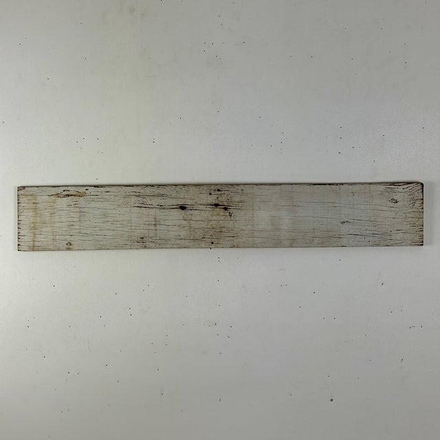 Vintage Yellow Hand Written Wood "Commercial" Sign For Sale In New York - Image 6 of 6