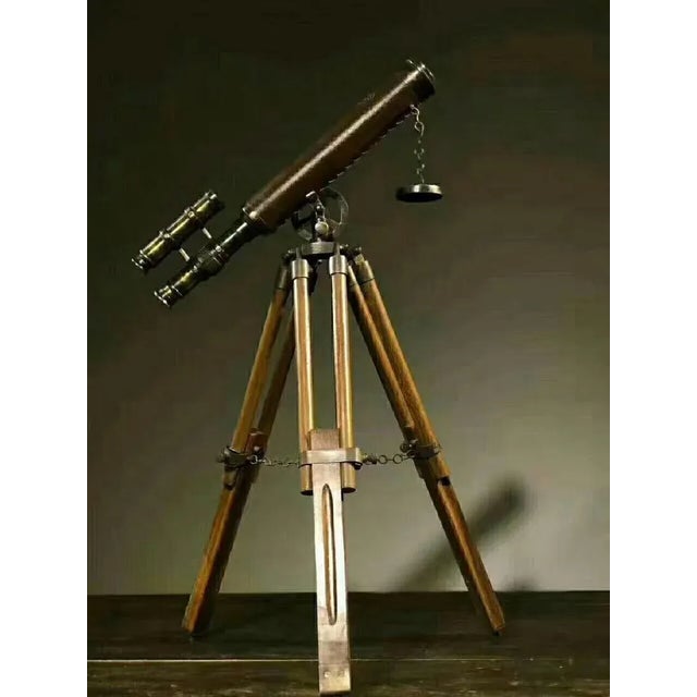 1800's, 19th Century Handsome Antique British Telescope! For Sale - Image 4 of 5