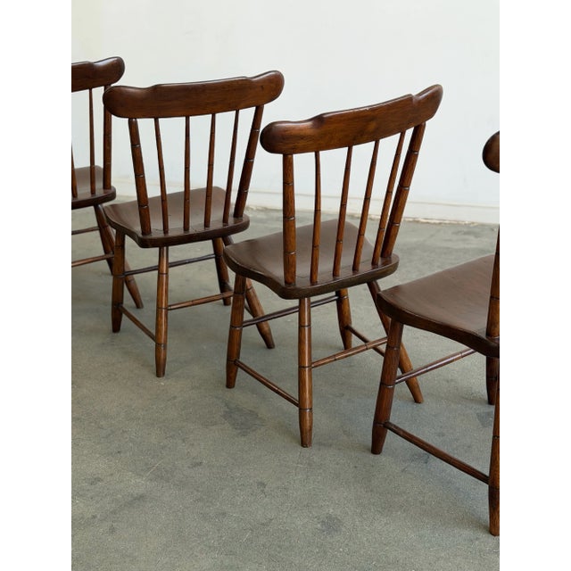 1940s Windsor Dining Chairs - Set of Six For Sale - Image 15 of 18