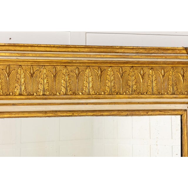 Large 19th Century Italian Giltwood Mirror For Sale - Image 4 of 7