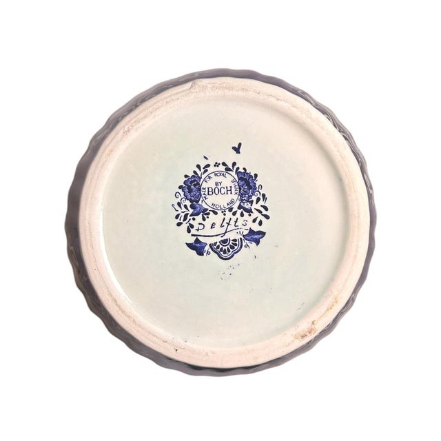 Large Royal Sphinx Blue Garniture Set by Boch Delft, 20th Century, Set of 3 For Sale - Image 11 of 18