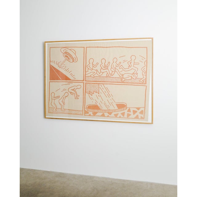 Keith Haring Keith Haring, Figurative Composition, 1981, Print on Paper, Framed For Sale - Image 4 of 8