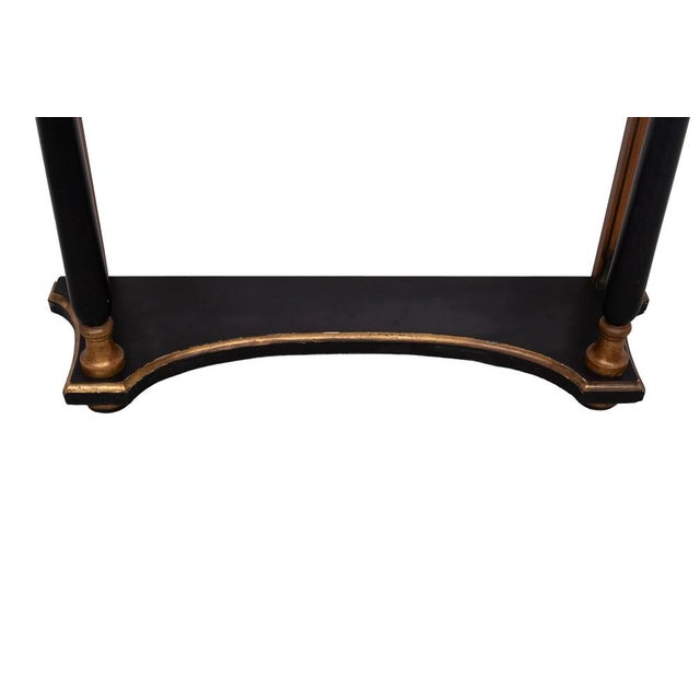 Empire Revival Italian Console Table with Black Marble Top, 1950s For Sale - Image 6 of 14