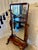 Antique Victorian quality mahogany cheval mirror having the original adjustable mirror in a quality mahogany frame...