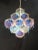 Blue Vintage Murano Pendant Light with Handmade Glass Discs, 1980s For Sale - Image 8 of 10