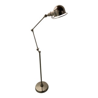 Polished Nickel Apothecary Floor Lamp For Sale