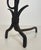 Pair of modernist wrought iron andirons For Sale - Image 11 of 12