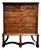 18th-Century English Burr Walnut Chest-on-Stand For Sale