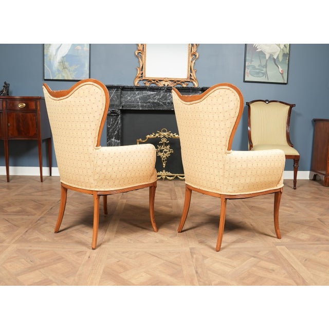 Pair of Vintage Fireside Chairs For Sale - Image 10 of 18