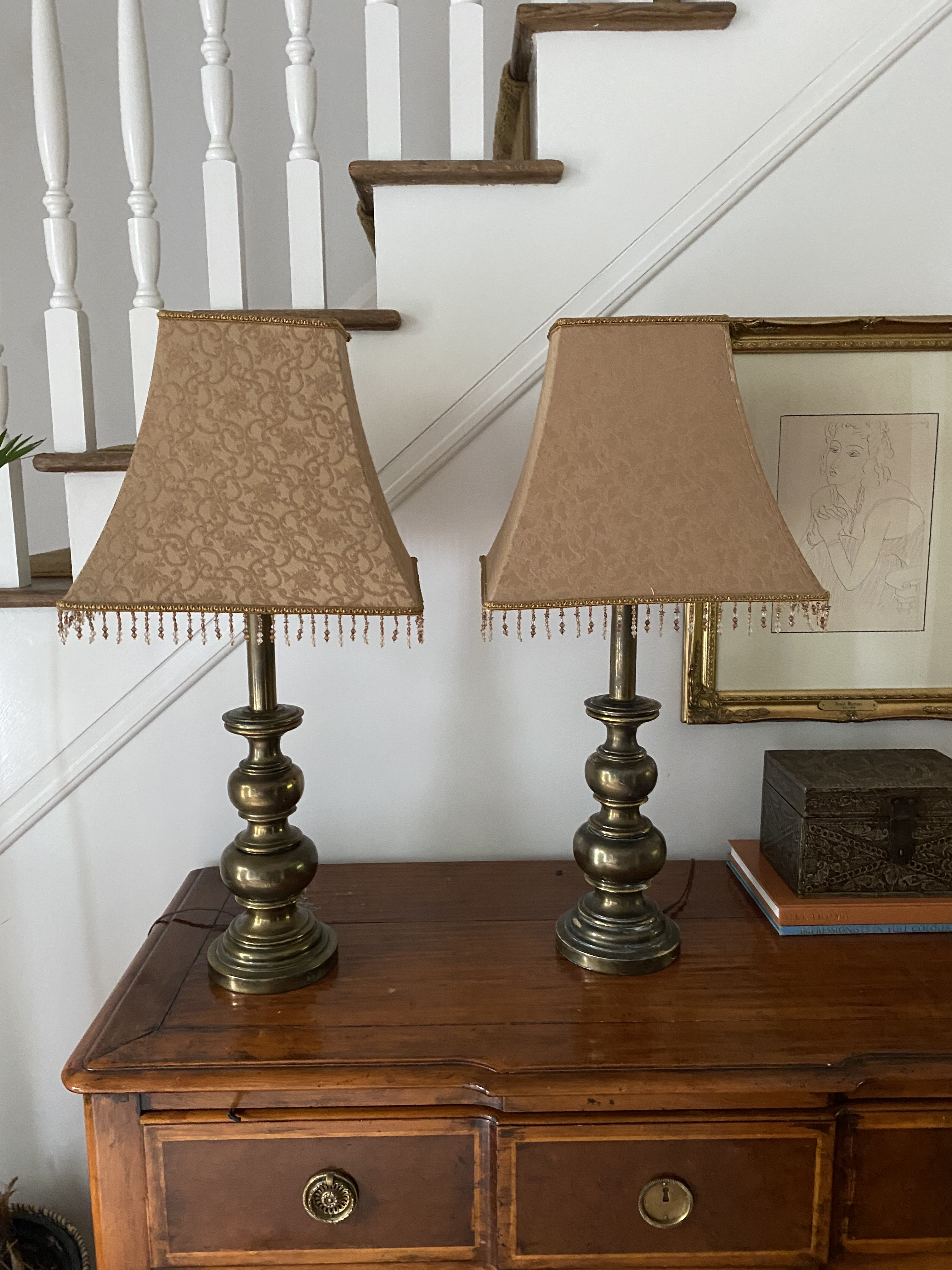 vintage dresser lamps