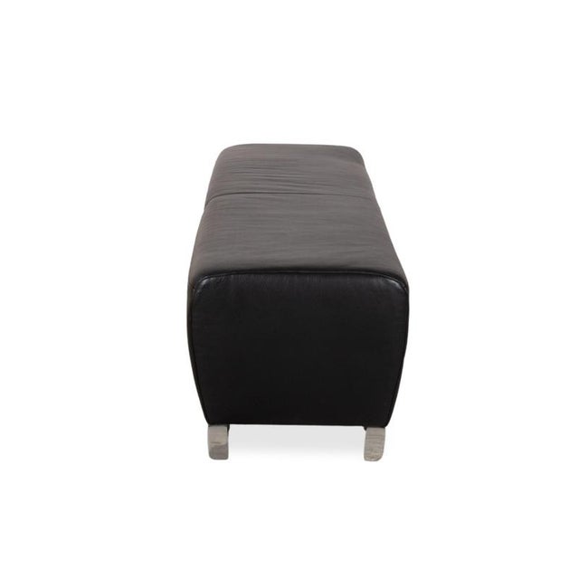 Black Volare Leather Stool from Koinor For Sale - Image 8 of 9