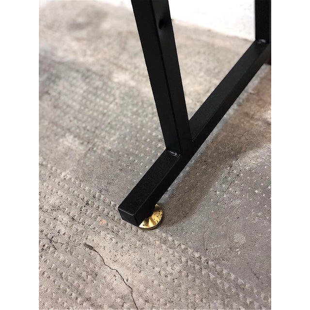 Vintage 1960s Modular Bookcase - Made in Italy - The bookcase is made in Italy, completely restored, metal frame with...