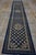 1800s Blue Navy Geometric Greek Key Antique Chinese Ningxia Hallway Runner Rug For Sale - Image 4 of 8