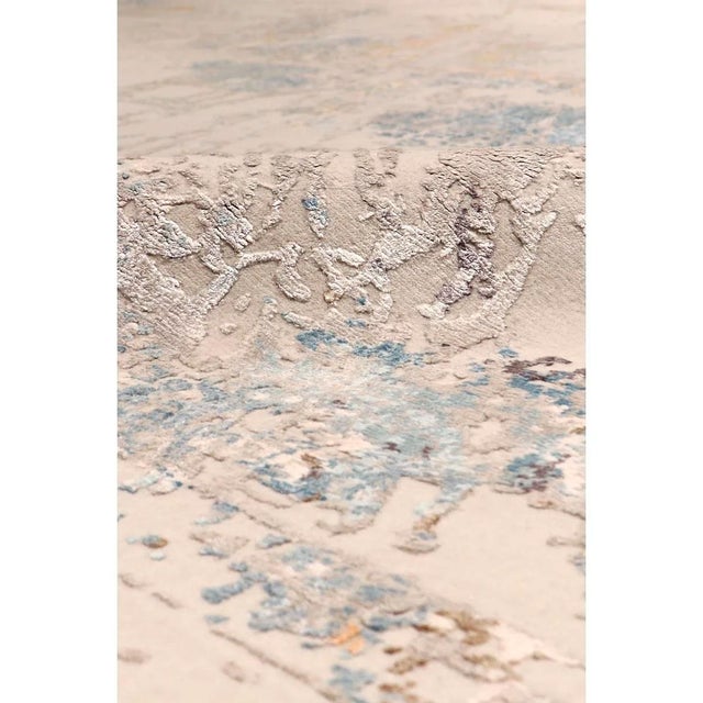 2020s Modern Silk & Wool Beige Area Rug-10' 1'' X 14' 3'' For Sale - Image 5 of 6