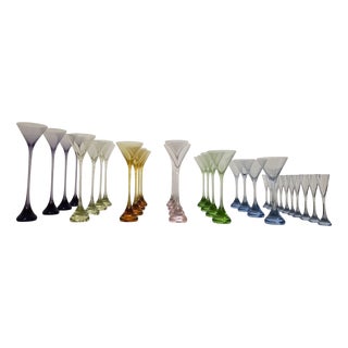 Bouquet Service for 12 People from Baccarat, 1971, Set of 42 For Sale