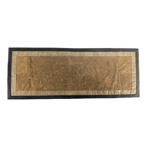 19th Century Fine Chinese Silk Gold Couch Thread Embroidery