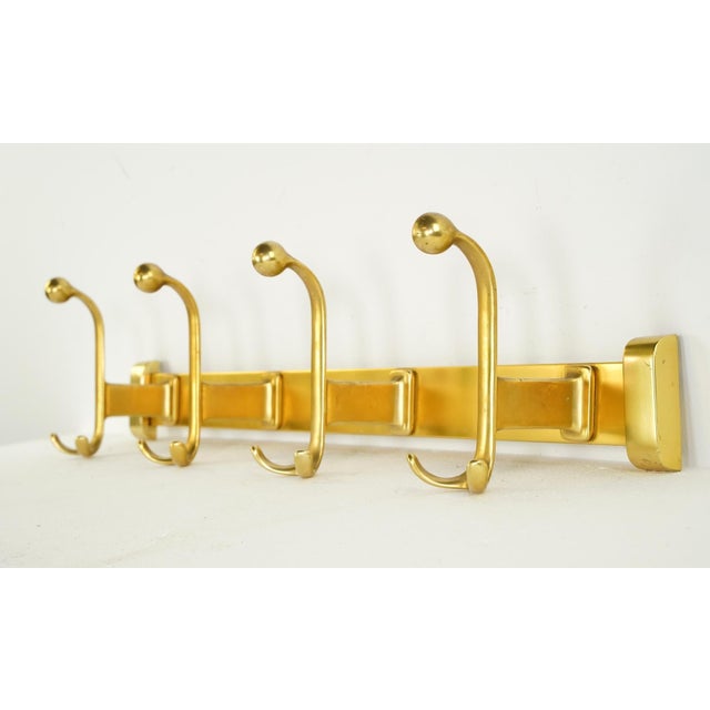 Modern Vintage European Aluminum Hook Wall Rack For Sale - Image 3 of 9