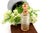 Glass Perfume Bottle with Gold Applications For Sale - Image 6 of 6