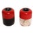 Vintage Italian Post-Modern Red and Black Salt and Pepper Mill by Guzzini For Sale