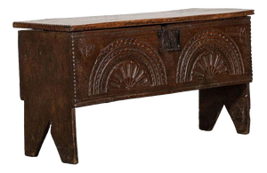 17th Century English Oak Coffer, 1690