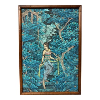 K T Hasmara Traditional Balinese Painting For Sale