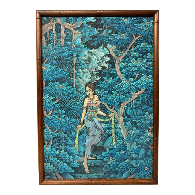 K T Hasmara Traditional Balinese Painting For Sale