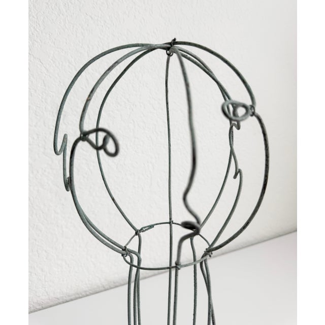 16" Wire Bust in the Style of Alexander Calder, Late 20th Century For Sale In Sacramento - Image 6 of 14