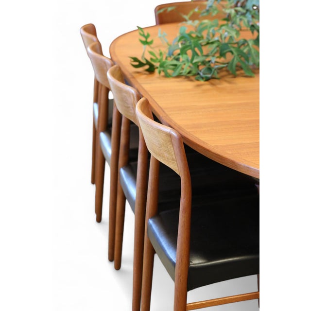 Chair in Teak and Leather by Henning Kjærnulf for KS Møbler, 1960s For Sale - Image 10 of 15