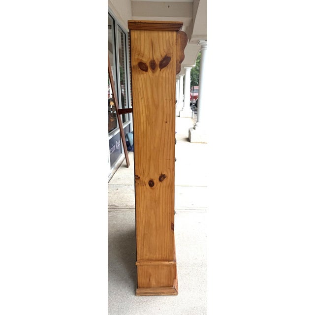 Mid 20th Century Solid Pine Bookshelf With Lower Drawer For Sale - Image 9 of 10