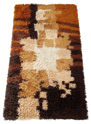 Multi-Color High Pile Rya Rug from Desso, The Netherlands, 1970s