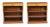 Vintage Sheraton Burr Walnut Low Open Bookcases, Set of 2 For Sale - Image 15 of 16