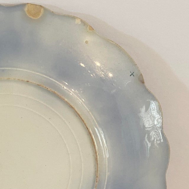 Flow Blue W. H. Grindley & Co England "Clarence" Made in England Plate For Sale - Image 15 of 15