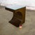 Late 20th Century Modern Geometric Crescent End or Side Table Burl Veneer With Rectangle Glass Top For Sale - Image 18 of 18