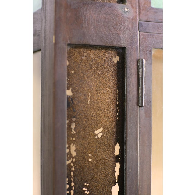 Mid 20th Century European 5 Ft. Brass Free Standing Display Case For Sale - Image 6 of 14