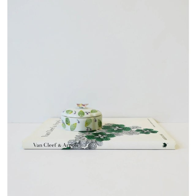Porcelain Butterfly Jewelry Box For Sale - Image 12 of 13