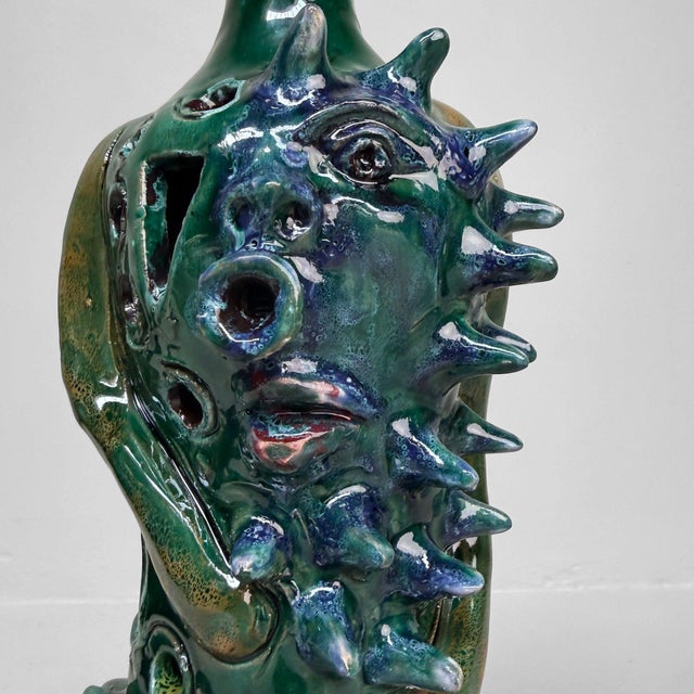 Black Sculptural Ceramic by Gennaro Condurso, Italy, 2010s For Sale - Image 8 of 17